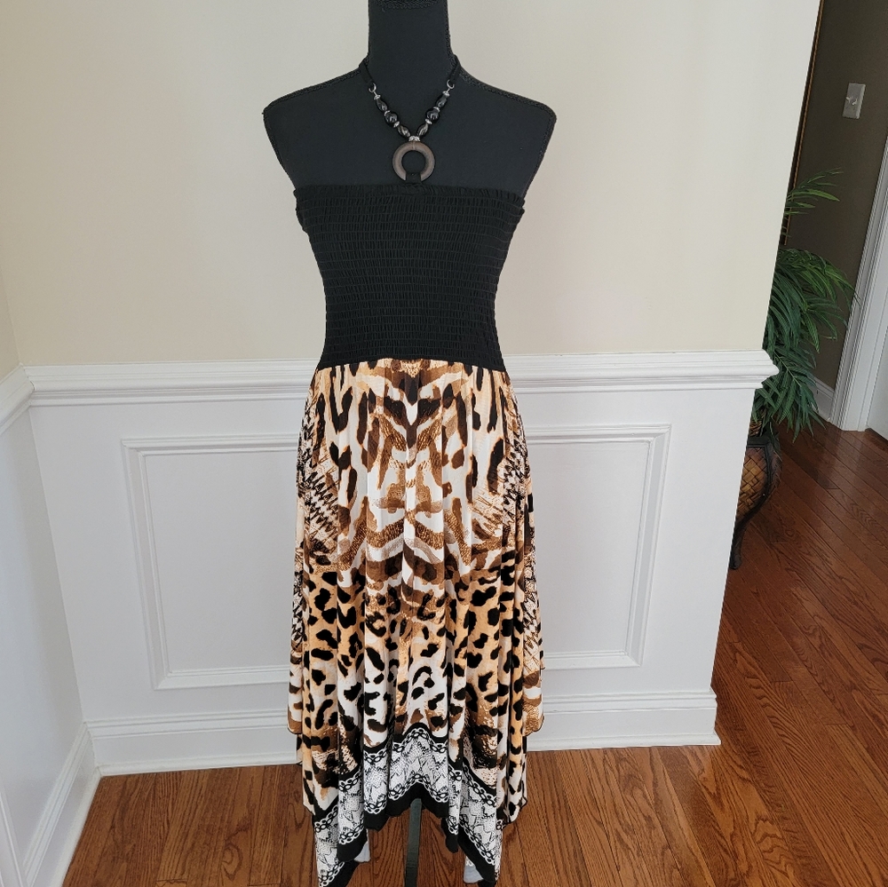 New - Magic Tube Top High Low Dress